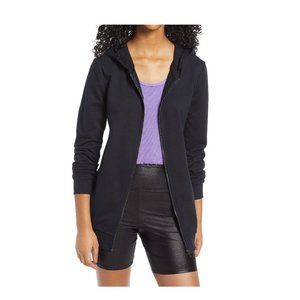 NWT Women's Bp. Women's Oversize Full Zip Casual Hoodie Black Size XS $49 G307
